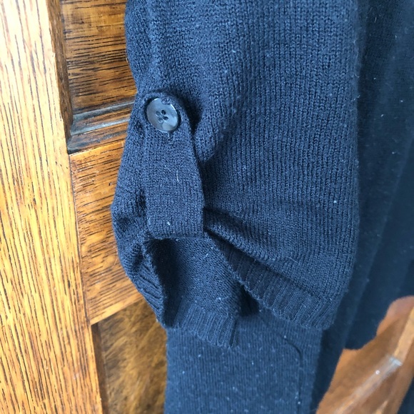 Soft black draped cardigan - Picture 3 of 4